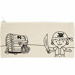 Etui, piraten, afm 21x9 cm, 245 gr, licht naturel, 1 stuk