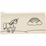 Etui, unicorn, afm 21x9 cm, 245 gr, licht naturel, 1 stuk