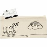 Etui, unicorn, afm 21x9 cm, 245 gr, licht naturel, 1 stuk
