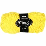 Acrylgaren | Fantasia | Geel | 3-draads | Haakgaren acryl | Breigaren acryl | 80 m | 50 g | 1 bol