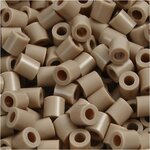 Foto kralen, afm 5x5 mm, gatgrootte 2,5 mm, medium, beige (6), 1100 stuk/ 1 doos