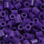 Foto kralen, afm 5x5 mm, gatgrootte 2,5 mm, medium, donkerpaars (11), 1100 stuk/ 1 doos