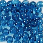 Glas kralen, d 4 mm, gatgrootte 1 mm, turquoise, 45 stuk/ 1 doos
