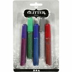 Glitterlijm, diverse kleuren, 5x10 ml/ 1 doos
