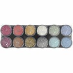 Grimas Schmink - Schminkpalet, parelmoer kleuren, 12x15 ml/ 1 stuk