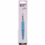 Haaknaald | Ergonomische haaknaald | Softgrip haaknaald | Aluminium haaknaald | 5 mm | Blauw