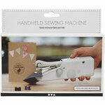 Handnaaimachine, H: 6,7 cm, L: 20,5 cm, B: 3,5 cm, wit, 1 stuk