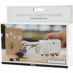 Handnaaimachine, H: 6,7 cm, L: 20,5 cm, B: 3,5 cm, wit, 1 stuk