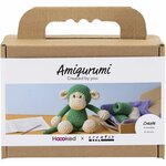 Hobbyset Amigurumi, Aap, groen, off white, 1 doos