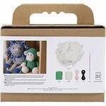 Hobbyset Amigurumi, Aap, groen, off white, 1 doos