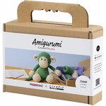 Hobbyset Amigurumi, Aap, groen, off white, 1 doos