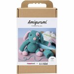 Hobbyset Amigurumi, Puppy, pastel roze, dark turquoise, 1 doos