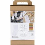 Hobbyset Borduurwerk, sokken, wit, 1 doos