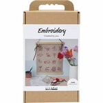 Hobbyset Borduurwerk, hangende decoratie, vlas, 1 doos