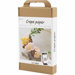 Hobbyset Cr&ecirc;pepapier, Krans, Cr&ecirc;pe-verhouding: 180%, 1 doos