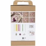 Hobbyset Cr&ecirc;pepapier, Bloem, pastelkleuren, 1 doos