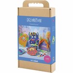 Hobbyset Decoratie, Monsters, kleurrijk, vrolijke kleuren, sterke kleuren, 1 doos