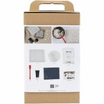 Hobbyset Hars Gieten, Dienblad met terrazzo, zwart, wit, 1 doos