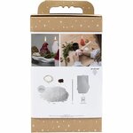 Hobbyset Kaarsen Maken, Kerstman, mat transparant, rood, 1 doos