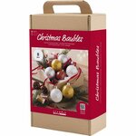 Hobbyset Kerstballen, Glitter, 1 doos
