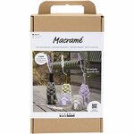 Macram&eacute; set glasdecoratie | Hobbyset macrame | DIY pakket | Macram&eacute; windlichten en vazen maken | 1 Doos