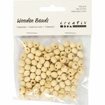Houten kraal, d 8 mm, gatgrootte 2 mm, 100 stuk/ 1 doos