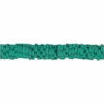 Klei kralen | Polymeer kralen bloemvorm | Platte rijgkralen | Turquoise | &Oslash; 5-6 mm | Gat 2 mm | 145 stuks