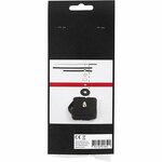 Klokonderdelen en uurwerken, max. afstand 3 mm, zwart, 1 set