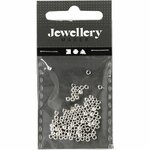 Knijpkralen | Crimp beads | Voor kralendraad | Zilver | &Oslash; 2,5 mm | 100 stuks