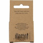 Kralen van agaat, d 6+8+10 mm, gatgrootte 0,9-1 mm, ca. 28 stuk, donkerbruin, 28 stuk/ 1 doos