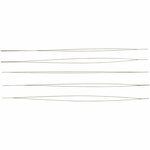 Kralennaald, L: 12 cm, dikte 0,25 mm, 5 stuk/ 1 doos
