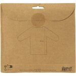 Kunstenaarskiel, L: 55 cm, afm 2-4 jaar, rood, 1 stuk