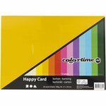 Lentekarton, A4, vel 210x297 mm, 180 gr, diverse kleuren, 30 div vellen/ 1 doos