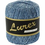 Lurex Glitter Garen, L: 160 M, lichtblauw, 25 gr/ 1 bol