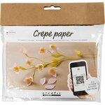 Mini Hobbyset Cr&ecirc;pepapier, Kersentak, Cr&ecirc;pe-verhouding: 180%, 1 doos