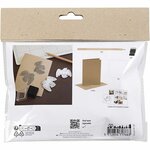 Mini Hobbyset Foam Druk, Kaart met duiven, beige, 1 doos