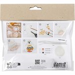 Mini Hobbyset Inkleuren, Spookjes, zwart, lichtoranje, mid oranje, wit, 1 doos