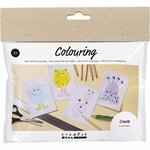 Mini Hobbyset Kleuren, Monster, diverse kleuren, 1 doos