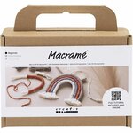 Macram&eacute; set regenboog | Hobbyset macrame | DIY pakket | Macram&eacute; regenboog maken | 1 Doos