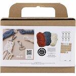Macram&eacute; set sleutelhanger | Hobbyset macrame | DIY pakket | Macram&eacute; sleutelhanger maken | 1 Doos