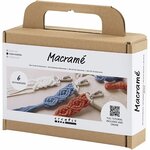 Macram&eacute; set sleutelhanger | Hobbyset macrame | DIY pakket | Macram&eacute; sleutelhanger maken | 1 Doos