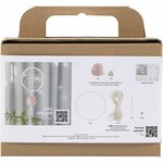 Macram&eacute; set dromenvanger | Hobbyset macrame | DIY pakket | Macram&eacute; dromenvanger met rozenkwarts maken | 1 Doos