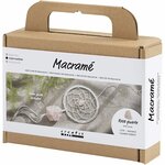 Macram&eacute; set dromenvanger | Hobbyset macrame | DIY pakket | Macram&eacute; dromenvanger met rozenkwarts maken | 1 Doos