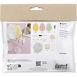 Mini Hobbyset Naaien, paaseieren, pastelkleuren, 1 doos
