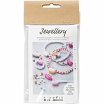 Mini Hobbyset Sieraden, Elastische armband en ring, 1 doos