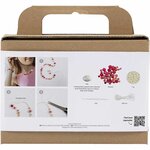 Mini Hobbyset Sieraden, Halsketting en armband, roze, 1 doos