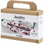 Mini Hobbyset Sieraden, Halsketting en armband, roze, 1 doos