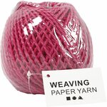Papier garen, dikte 2,5-3 mm, roze, 150 gr, 40 m/ 1 bol