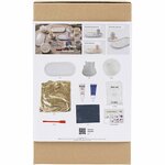 Starter Hobbyset Hars Gieten, Kandelaren en dienbladen, blauw, lichtroze, wit, 1 doos