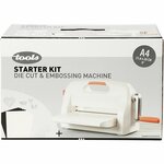 Stans- en embossingmachine Starterset A4 | Stansmachine | Embossingmachine | Snijmallen & embossingfolders | 1 set